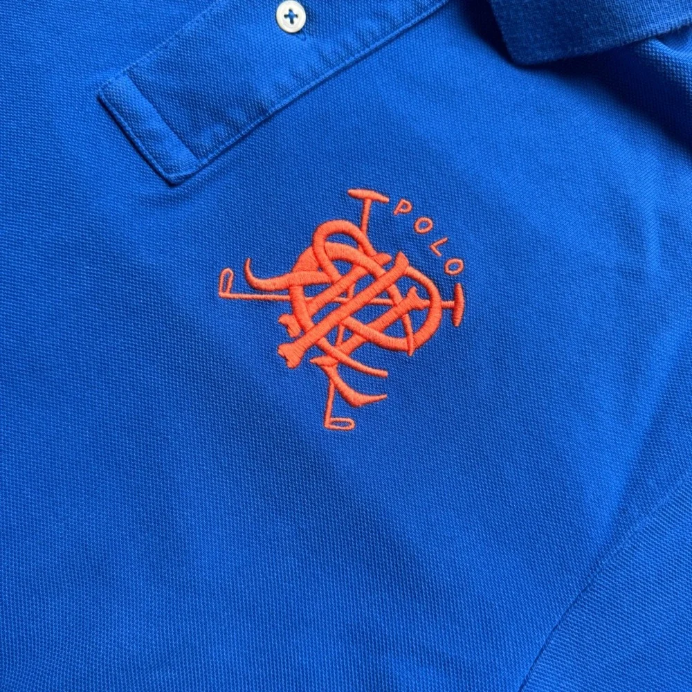 Vintage Polo Ralph Lauren Mens Small Golf Crest Logo Polo Shirt